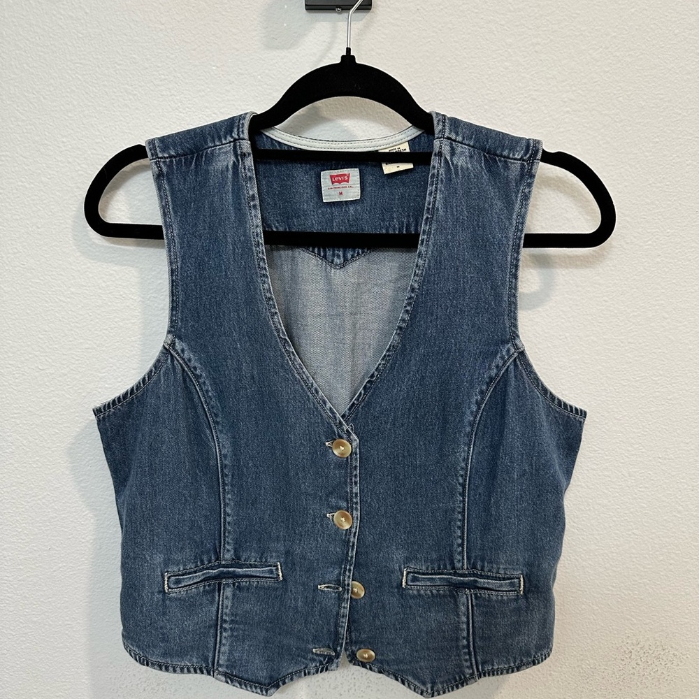 ✨SOLD✨Levi's Blue Denim Vest
